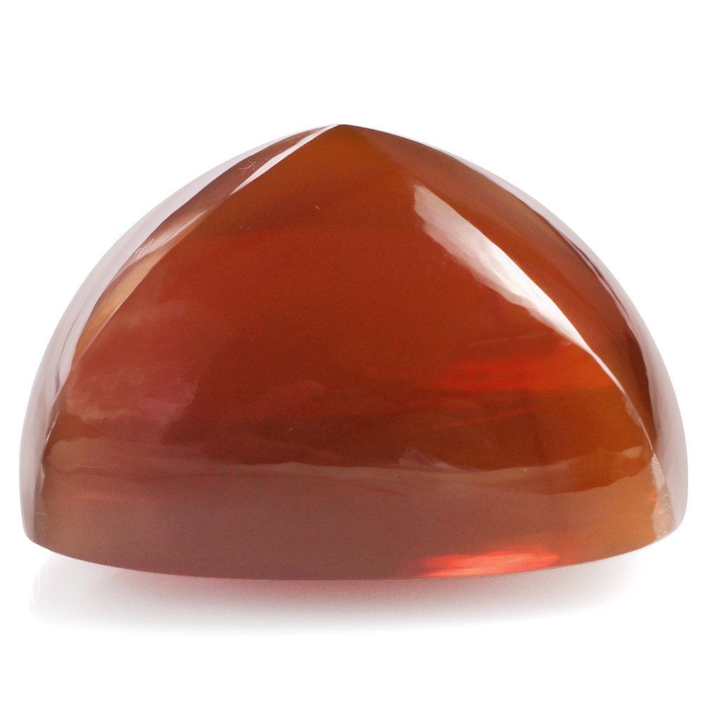 FIRE OPAL (AMERICAN) PYRAMID CUSHION CAB 28.50X21MM 64.95 Cts.