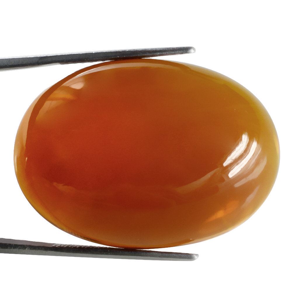 FIRE OPAL (AMERICAN) OVAL CAB 30X25MM 70.10 Cts.