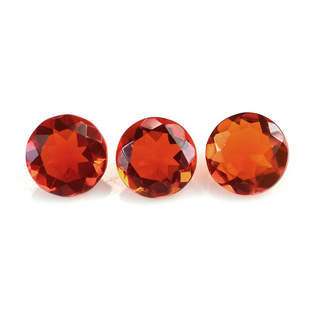 FIRE OPAL CUT ROUND 4MM 0.17 Cts.