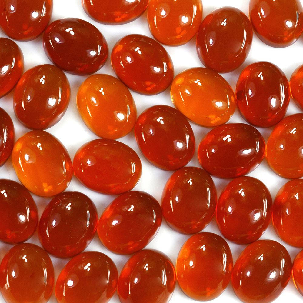 AMERICAN FIRE OPAL OVAL CAB 10X8MM 2.19 Cts.