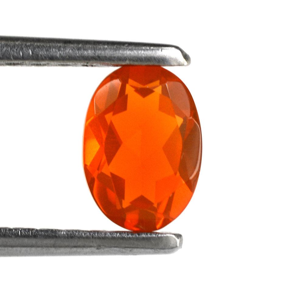 MEXICAN FIRE OPAL CUT OVAL (ORANGE) 7X5MM 0.63 Cts.