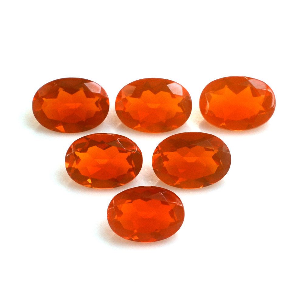 MEXICAN FIRE OPAL CUT OVAL (ORANGE) 7X5MM 0.63 Cts.