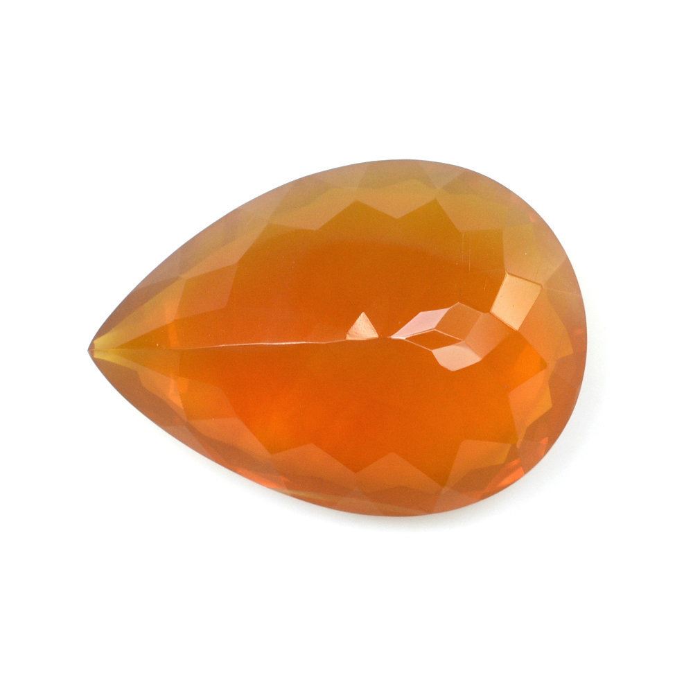 AMERICAN FIRE OPAL CUT PEAR 25X18MM 20.60 Cts.