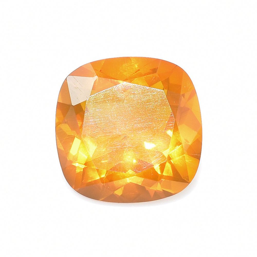 AMERICAN FIRE OPAL CUT CUSHION 9MM 2.18 Cts.