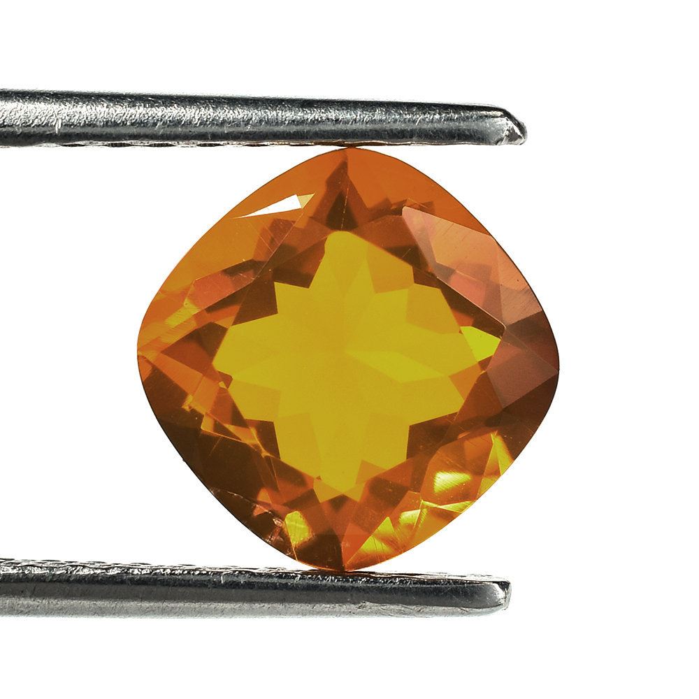 AMERICAN FIRE OPAL CUT CUSHION 9MM 2.18 Cts.