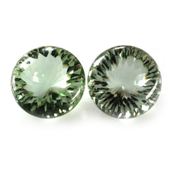 GREEN AMETHYST BUFFTOP ROUND 20MM 28.18 Cts.