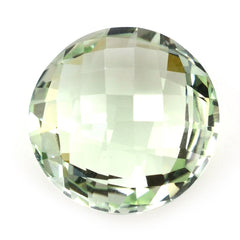 GREEN AMETHYST BRIOLETTE ROUND 20MM 24.62 Cts.