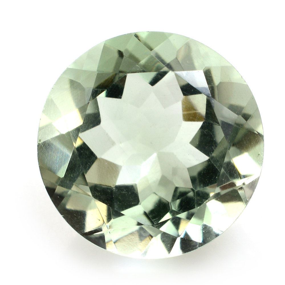 GREEN AMETHYST CUT ROUND 16MM 14.94 Cts.