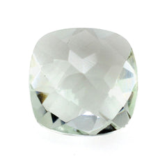 GREEN AMETHYST CHECKER CUT CUSHION 7X7MM 1.18 Cts.