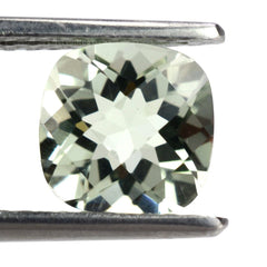 GREEN AMETHYST CHECKER CUT CUSHION 8MM 2.00 Cts.