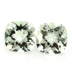GREEN AMETHYST CHECKER CUT CUSHION 8MM 2.00 Cts.