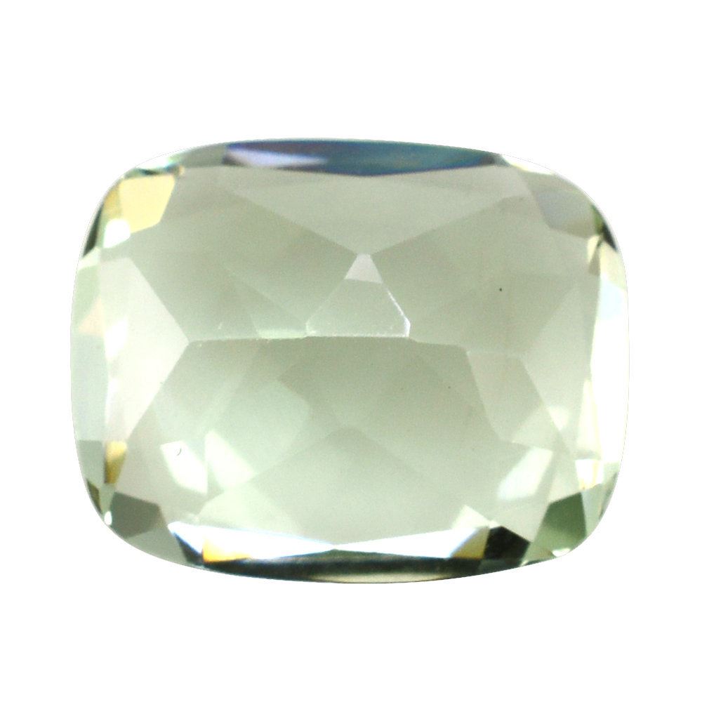 GREEN AMETHYST CUT CUSHION 10X8MM 2.61 Cts.