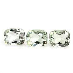 GREEN AMETHYST CUT CUSHION 10X8MM 2.61 Cts.