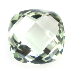 GREEN AMETHYST BRIOLETTE CUSHION 8MM 2.20 Cts.