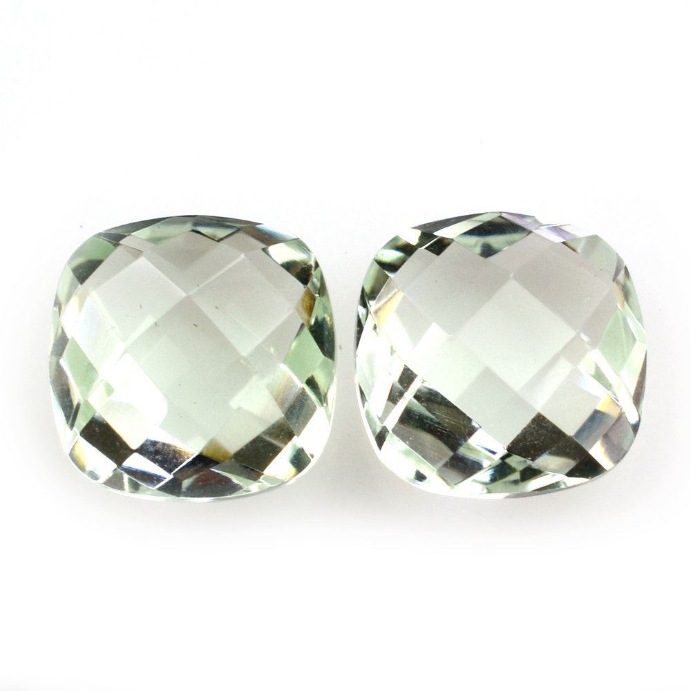 GREEN AMETHYST BRIOLETTE CUSHION 8MM 2.20 Cts.