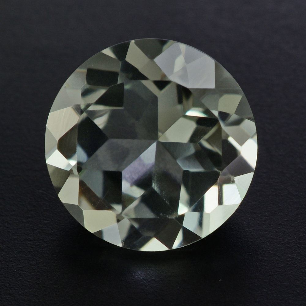 GREEN AMETHYST CUT ROUND 9MM 2.30 Cts.