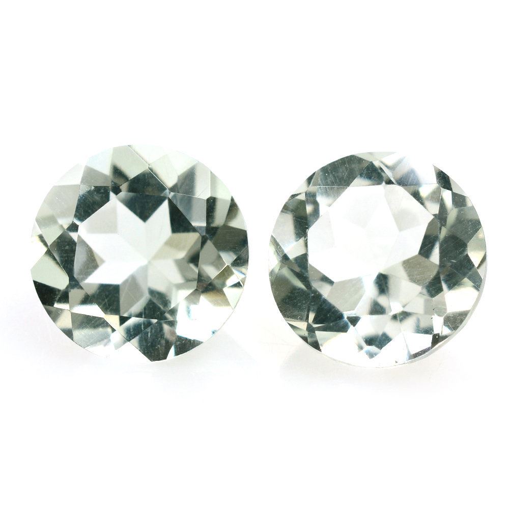 GREEN AMETHYST CUT ROUND 7MM 1.21 Cts.