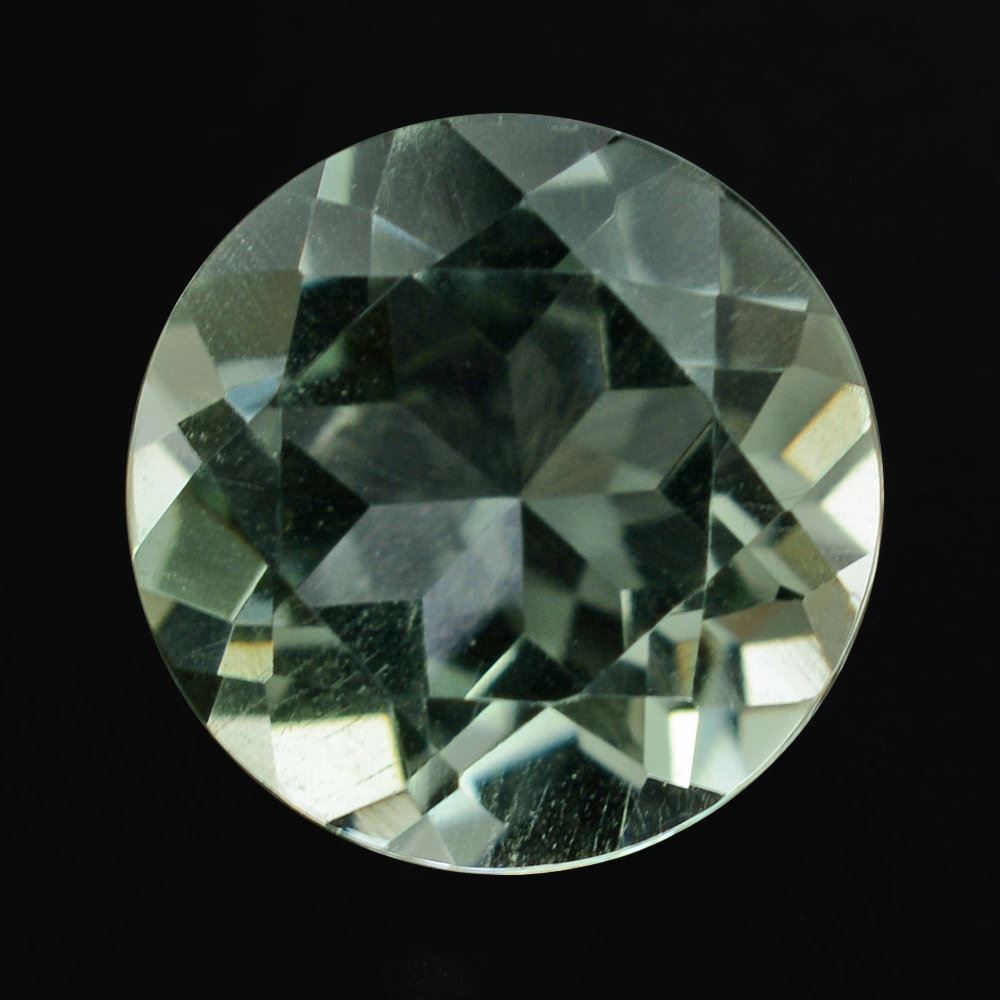 GREEN AMETHYST CUT ROUND 7.50MM (C-A/CLEAN) 1.34 Cts.