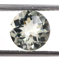 GREEN AMETHYST CHECKER CUT ROUND 9MM 2.25 Cts.