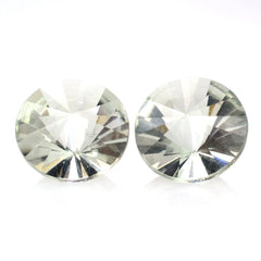 GREEN AMETHYST DIAMOND CUT BRIOLETTE ROUND 8MM 1.58 Cts.