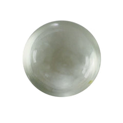 GREEN AMETHYST LENTIL ROUND (FROSTED ONE SIDE) 7MM 1.18 Cts.