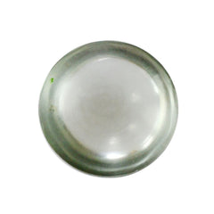 GREEN AMETHYST LENTIL ROUND (FROSTED ONE SIDE) 7MM 1.18 Cts.