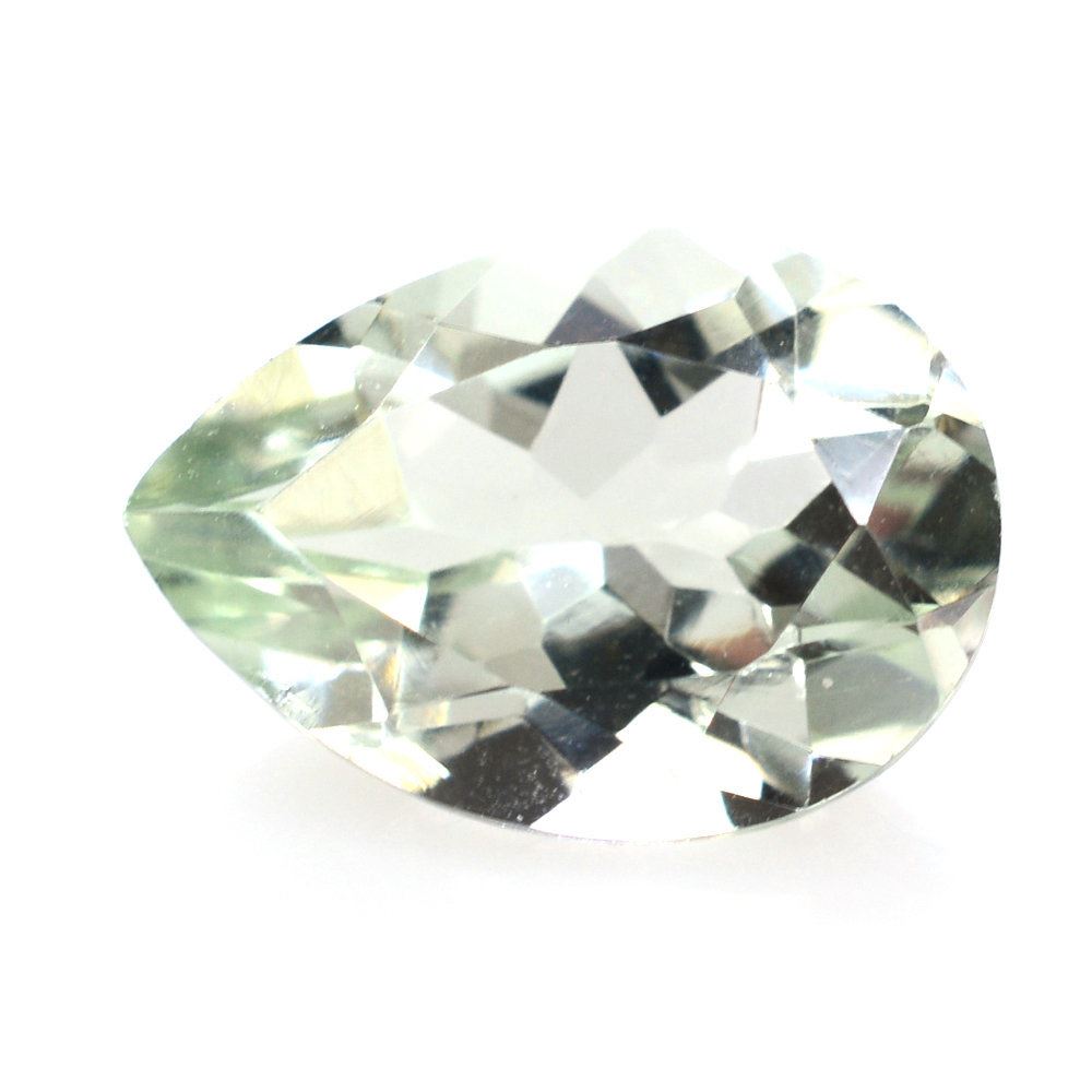 GREEN AMETHYST CUT PEAR 10X7MM 1.65 Cts.