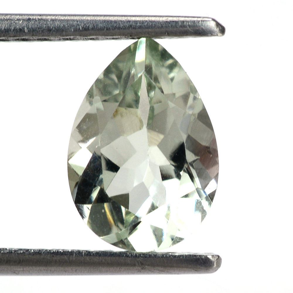 GREEN AMETHYST CUT PEAR 10X7MM 1.65 Cts.