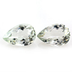 GREEN AMETHYST CUT PEAR (LITE) 12X8MM 2.57 Cts.