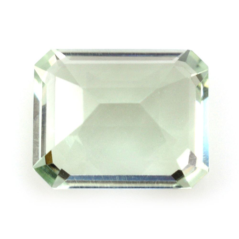 GREEN AMETHYST CUT OCTAGON 10X8MM 2.95 Cts.