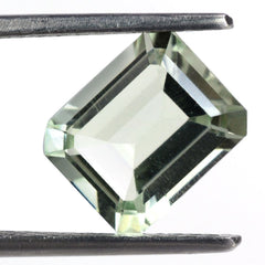 GREEN AMETHYST CUT OCTAGON 10X8MM 2.95 Cts.