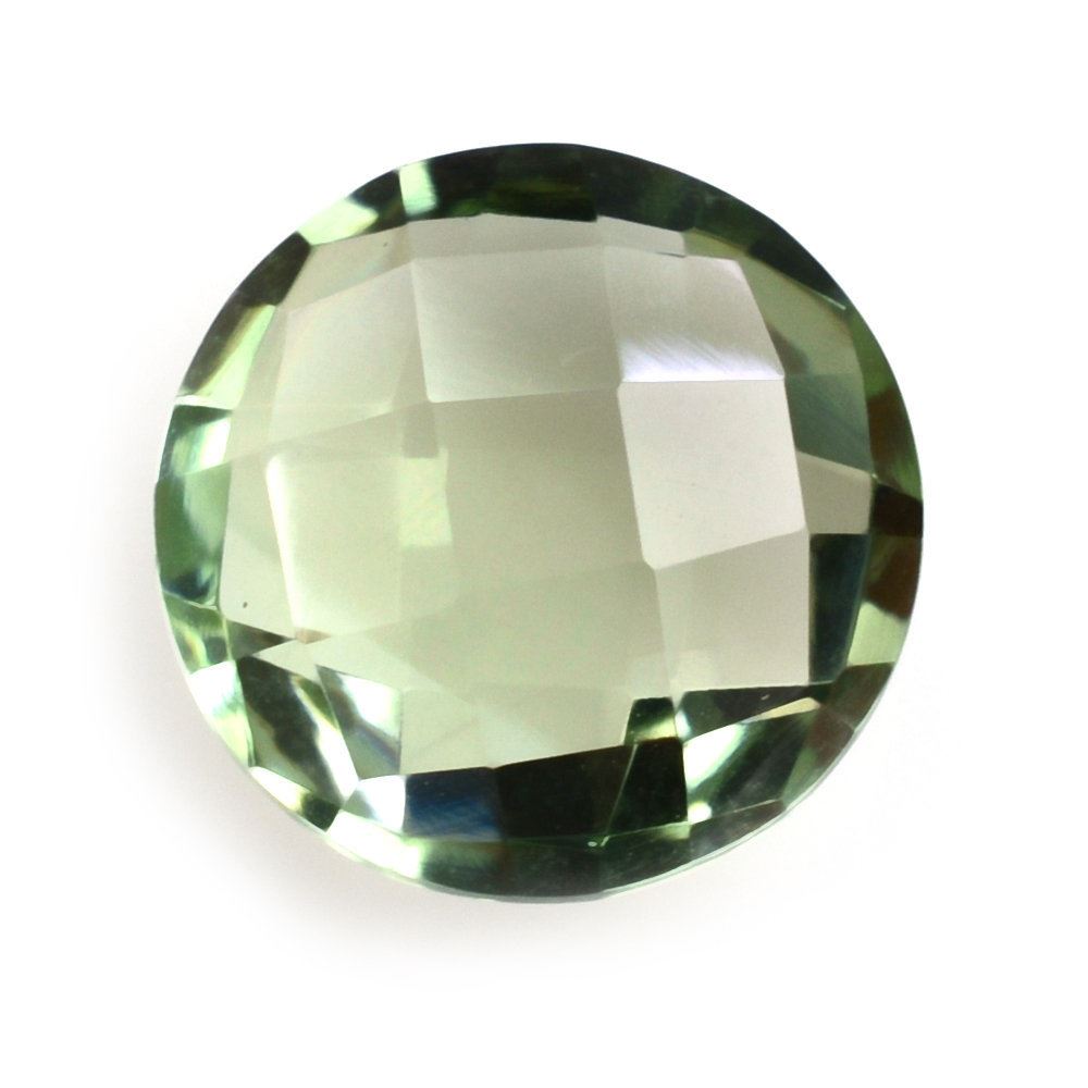 GREEN AMETHYST BRIOLETTE ROUND (SUPER EXTRA) 11MM 4.38 Cts.