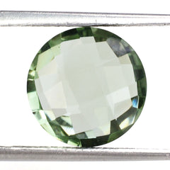 GREEN AMETHYST BRIOLETTE ROUND (SUPER EXTRA) 11MM 4.38 Cts.