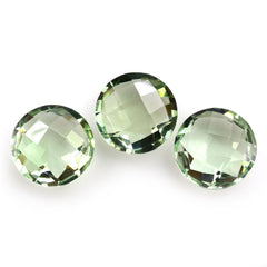 GREEN AMETHYST BRIOLETTE ROUND (SUPER EXTRA) 11MM 4.38 Cts.