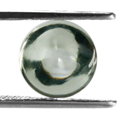 GREEN AMETHYST BUFFTOP ROUND 10MM 3.55 Cts.