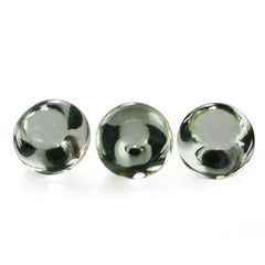 GREEN AMETHYST BUFFTOP ROUND 10MM 3.55 Cts.