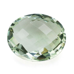 GREEN AMETHYST BRIOLETTE OVAL 12X10MM 2.63 Cts.