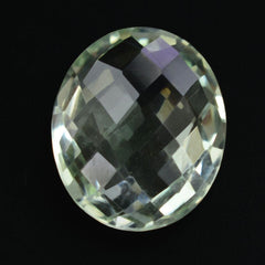 GREEN AMETHYST BRIOLETTE OVAL 12X10MM 2.63 Cts.