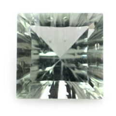 GREEN AMETHYST CONCAVE SPLENDOR CUT SQUARE (DES#41) 12MM 7.17 Cts.