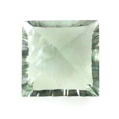 GREEN AMETHYST CONCAVE SPLENDOR CUT SQUARE (DES#41) 12MM 7.17 Cts.