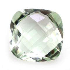 GREEN AMETHYST BRIOLETTE CUSHION 11MM 4.85 Cts.