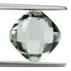 GREEN AMETHYST BRIOLETTE CUSHION 11MM 4.85 Cts.