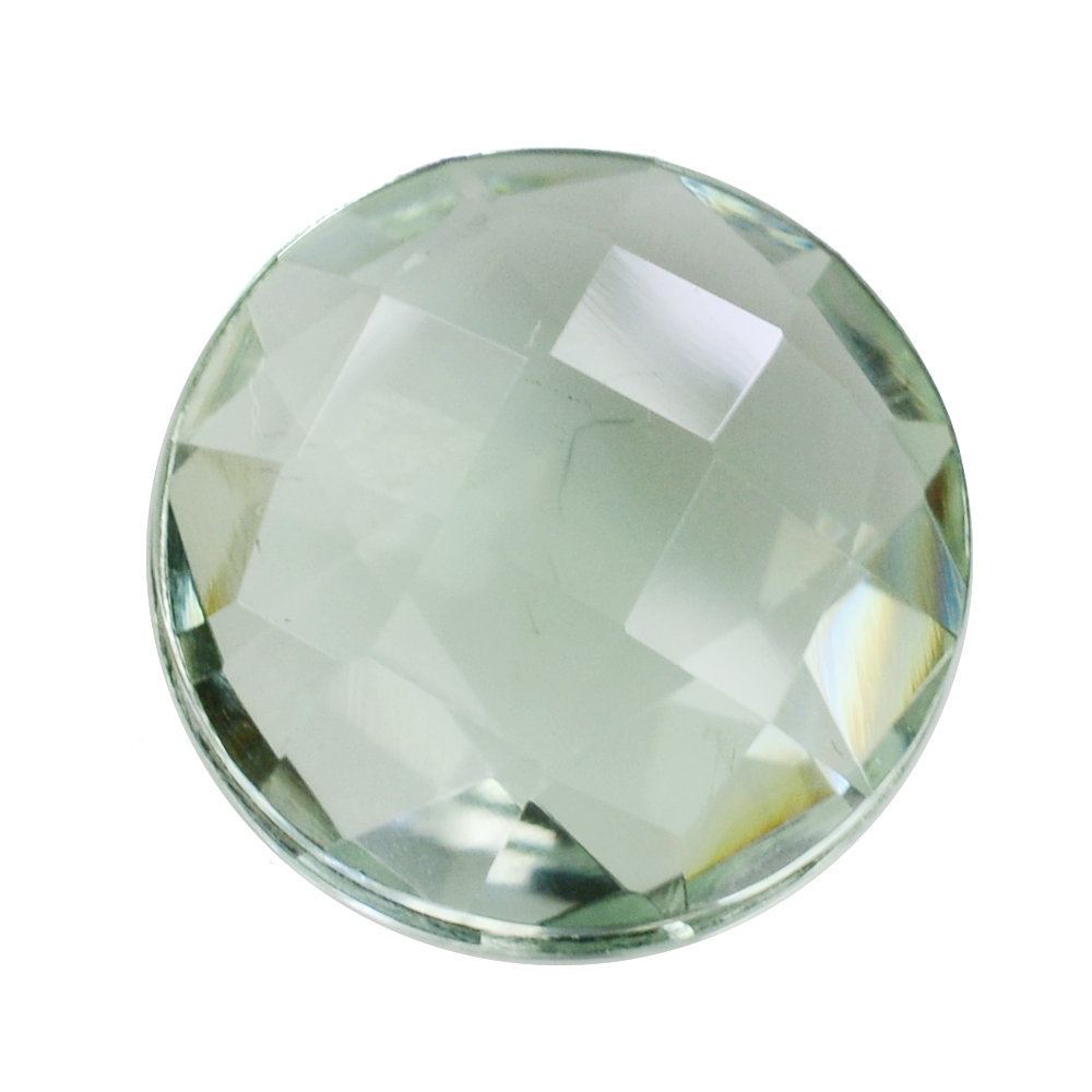 GREEN AMETHYST BRIOLETTE ROUND 12MM 5.91 Cts.