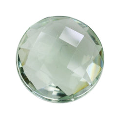 GREEN AMETHYST BRIOLETTE ROUND 12MM 5.91 Cts.