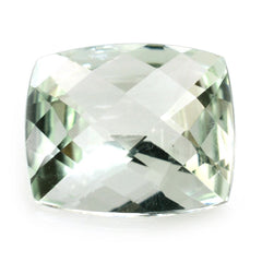 GREEN AMETHYST CHECKER CUT CUSHION 12X10MM 4.57 Cts.