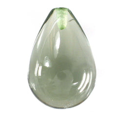 GREEN AMETHYST PLAIN DROPS (HALF DRILL) 16X11MM 12.02 Cts.