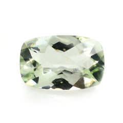 GREEN AMETHYST CHECKER CUT CUSHION 12X8MM 3.23 Cts.