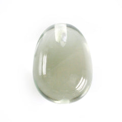 GREEN AMETHYST PLAIN EGGS (HALF DRILL) (DES#54) 11X8MM 5.47 Cts.