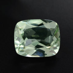 GREEN AMETHYST CUT CUSHION 11X9MM 3.82 Cts.