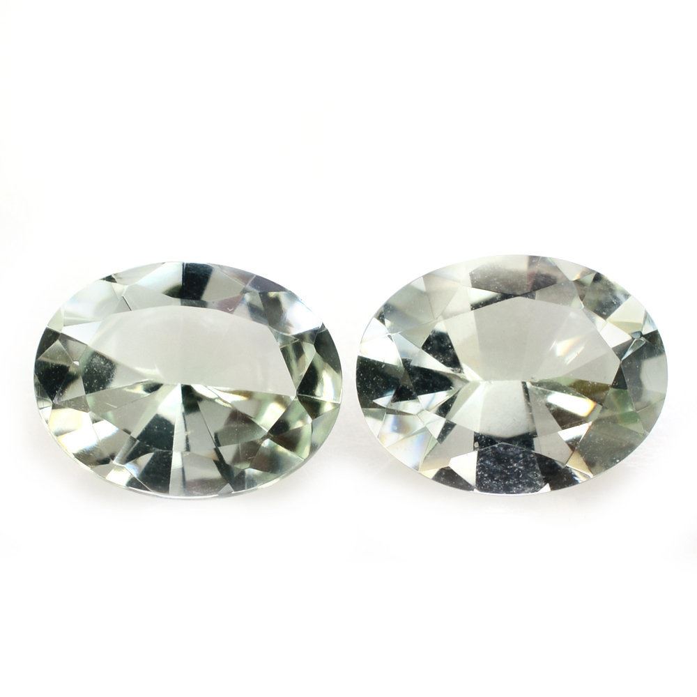 GREEN AMETHYST MIRROR CUT OVAL 9X7MM 1.60 Cts.